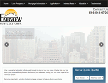 Tablet Screenshot of fairviewmortgagecorp.com